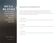 Tablet Screenshot of hullblinds.co.uk